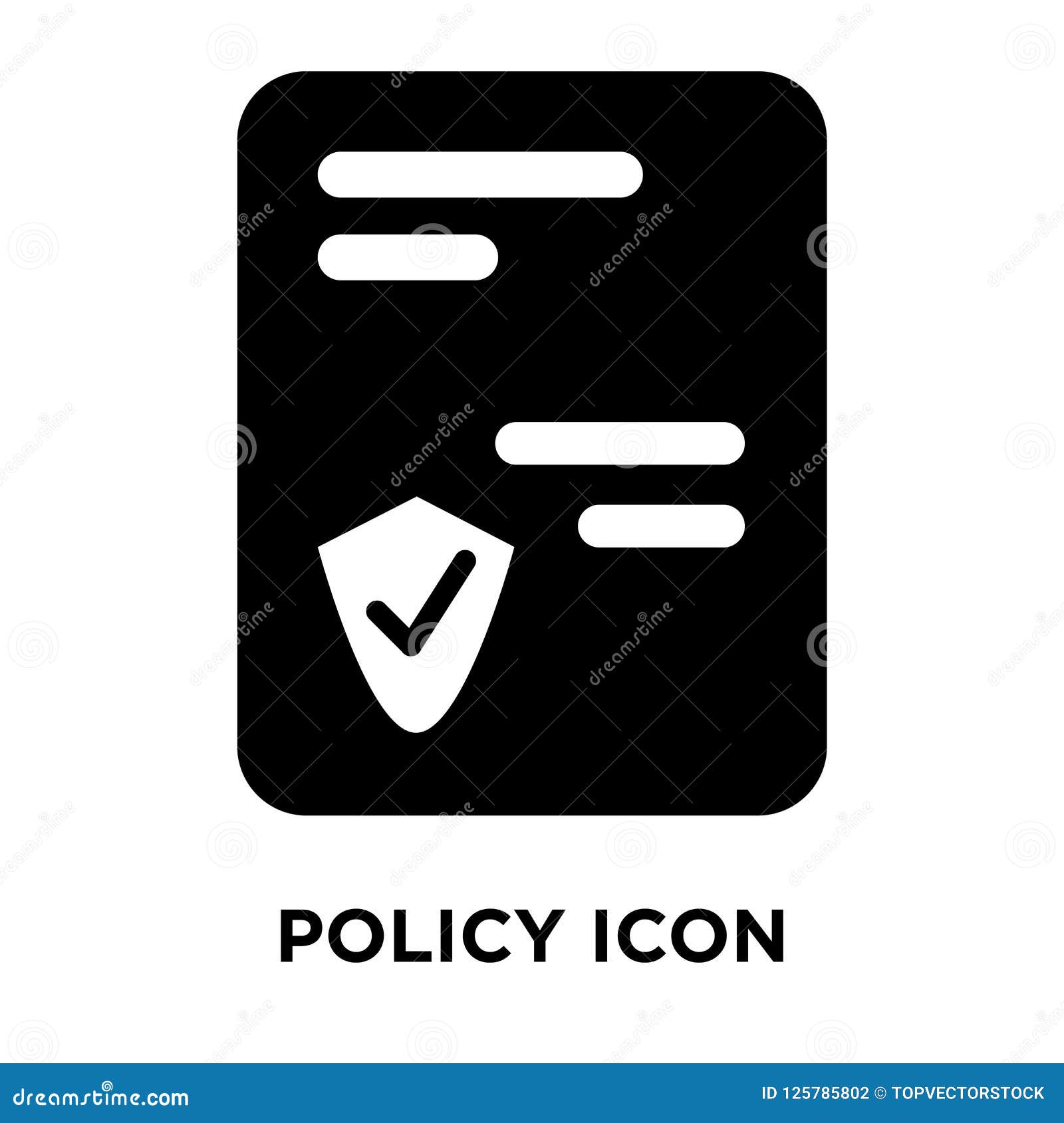 policy iconÃÂ    on white background, logo concept